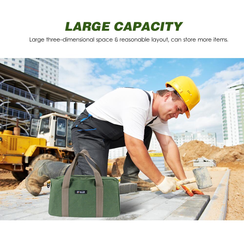 Penggong Grote Verdikte Slijtvaste Onderhoud Tool Opbergtas Multifunctionele Draagbare Tool Tas Grote Capaciteit Canvas Tas