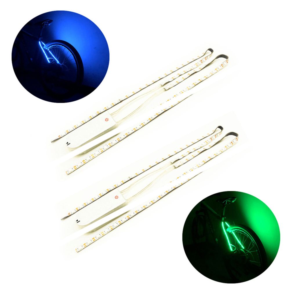 Tira de luces LED para bicicleta, accesorio decorativo de seguridad para monopatín, bicicleta de montaña y carretera