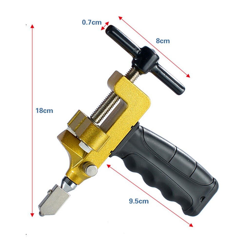 2 In 1 Manual Glass Cutter Portable Handheld Ceramic Tile Opener Divider Multifunctional Diamond Cutting Durable Hand Tools
