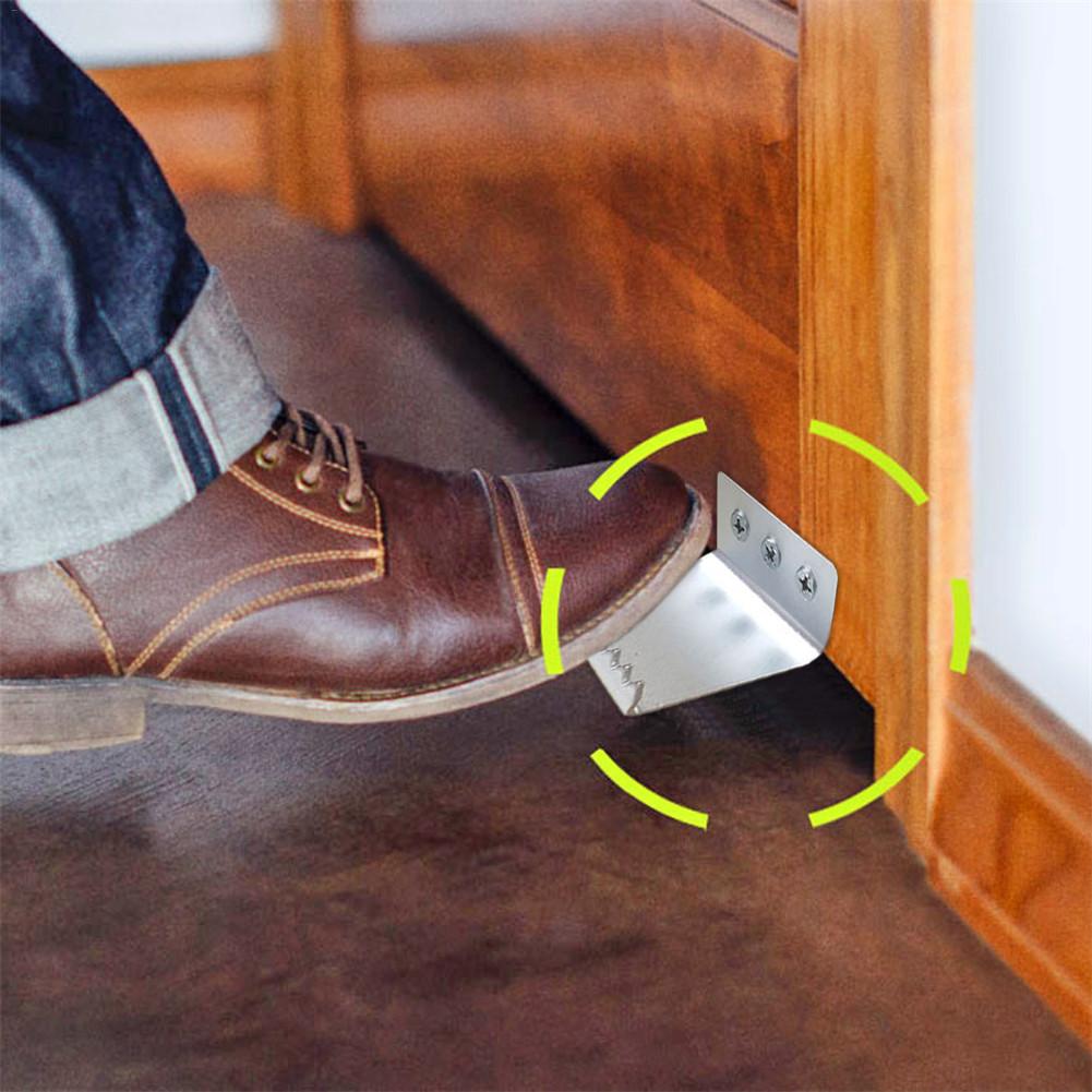 Stainless Steel Foot-operated Door Handle Hands-free Non-contact Foot-operated Door Opener Home Door Opener Accessories