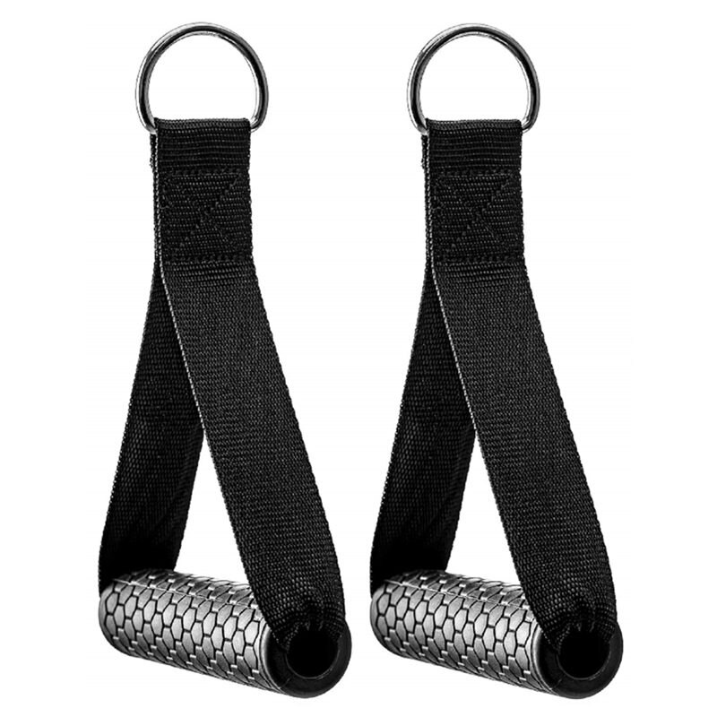 V Shaped Press Down Bar Cable Attachments Gym Lat Pull Down Tricep Rope Workout Equipments Accessories Fitness Training Handle: black