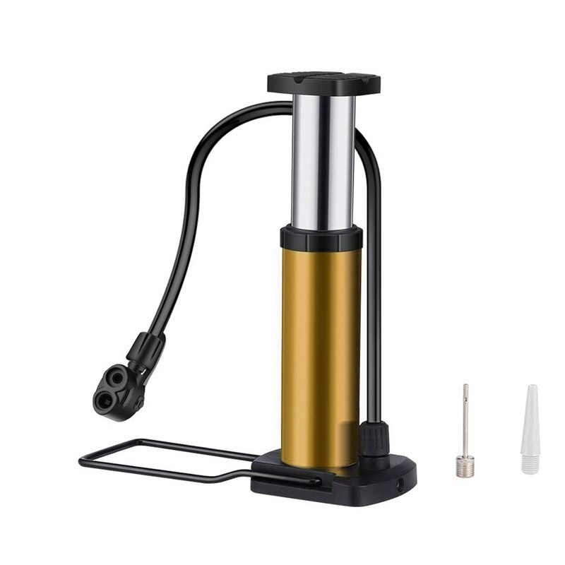 Bike Pump Mini Bike Floor Pump Foot Activated Bicycle Air Pump and Aluminum Alloy Portable Bike Pump Mountain Bike Tire Pump Com