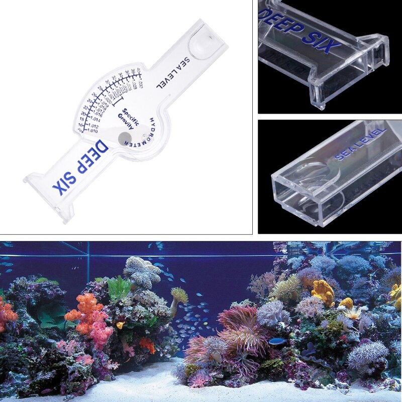 Ocean Hydrometer Reef Fish Tank Aquarium Water Salinity Specific Gravity Test