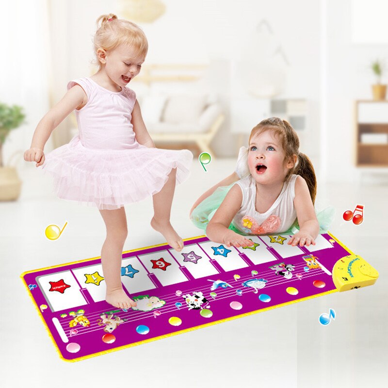 8 Stijlen Musical Mat Met Animal Voice Baby Piano Spelen Tapijt Muziek Game Instrument Speelgoed Vroege Educatief Speelgoed Voor Kinderen