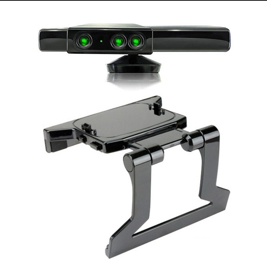 TV Della clip del Morsetto Del Supporto Del Basamento Del Supporto per Microsoft Xbox 360 Sensore Kinect 360 mini Supporto Regolabile per Il Movimento Sensori