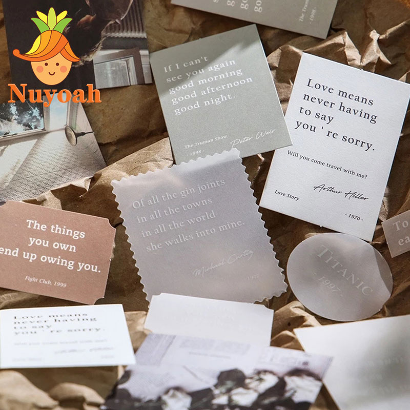 30Pcs Aesthetic Stickers for Journaling Moment Series DIY Decoration Sticker Scrapbooking Stationary School Supplies