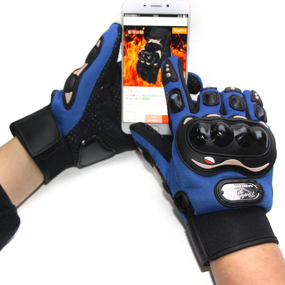 Moottoripyörän kosketusnäyttö hanskat miehet paksut motocross käsineet koko sormi ratsastus moottoripyörä moto käsineet motocross guantes käsineet