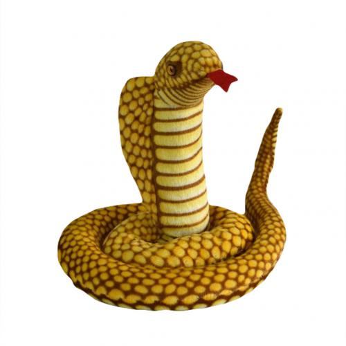 1Stck Simulation Plüsch Schlange Spielzeug Kobra Python Plüsch Parodie Spielzeug freundlicher Schlange Puppe Hause Dekoration Lustige
