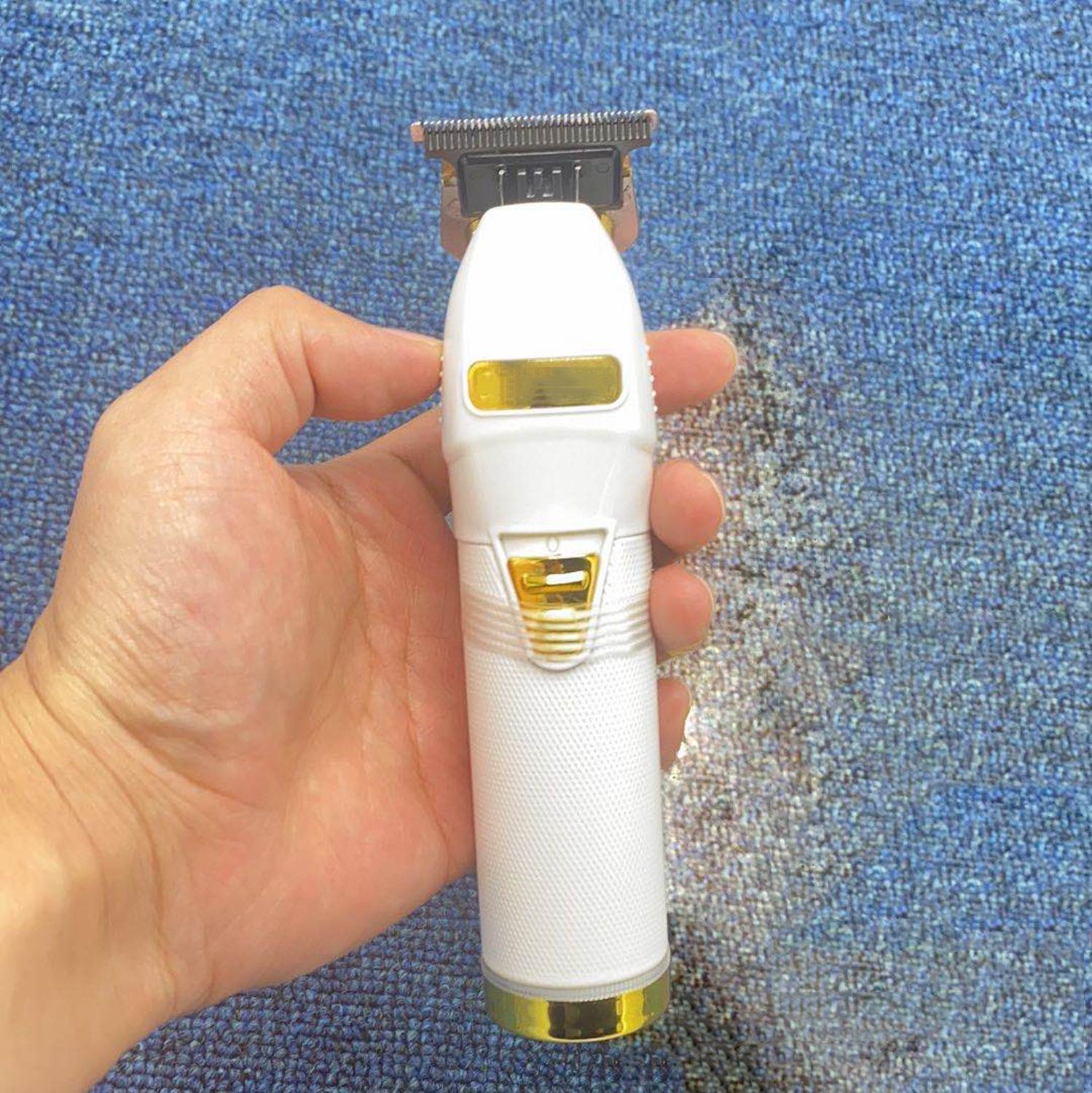 Hårklipper til mænd hårtrimmer barbershop elektrisk trimmer hårskærer maskine kan være nul hul: Hvid