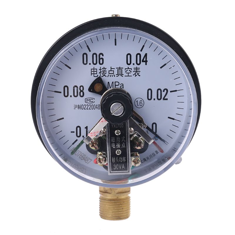 YXC-100 4'' -0.1MPa 30VA Electric Contact Vacuum Pressure Gauge Water Pump Pressure Magnetic Assistant Control Equipment R9JF