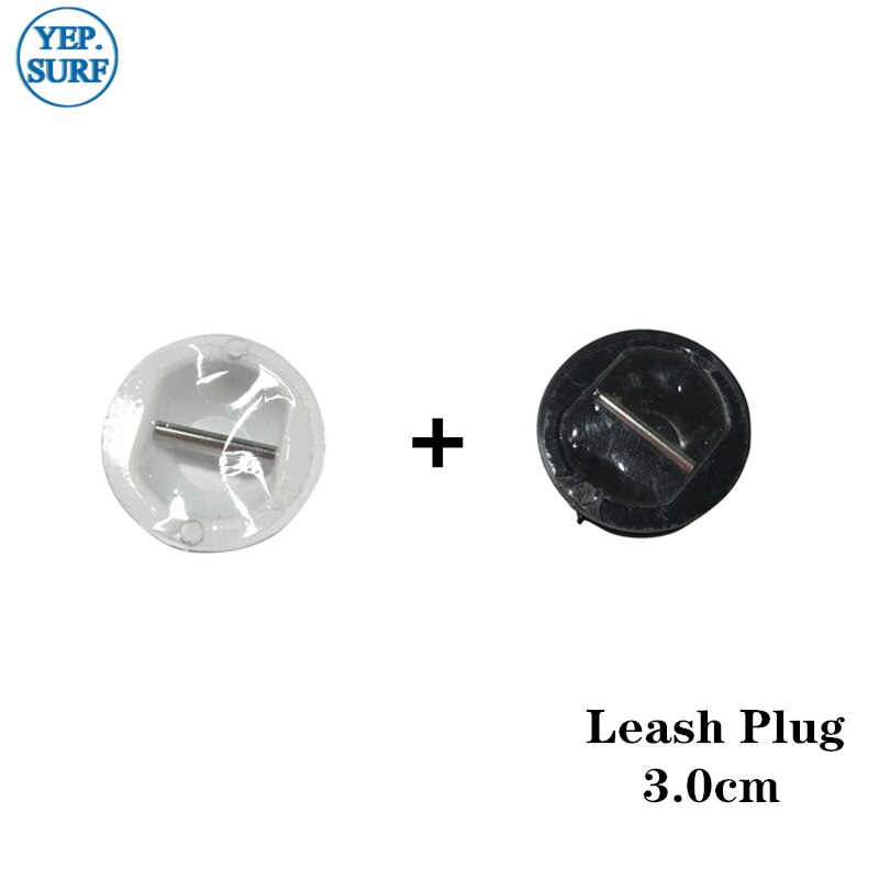 Leash Plug Black or White 2.5cm/ 3.0cm Plastic Surfboard leash Plugs 10pcs per set: 5pcs W with 5pcs B