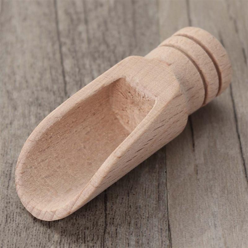 10/12/15/20 st tesked små skopor små skopor mini tesked tresked mjölkpulver skedar tillbehör sked