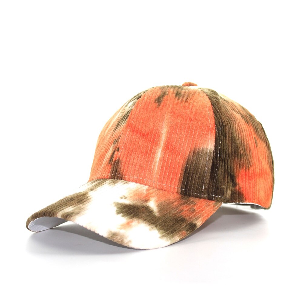 Nuovo Inverno cravatta-tintura Velluto A Coste di colore ah Raggiunto Il Picco cappucci Coppia tutto'aperto Caldo Cappellini Da baseball casuale Selvaggio Trucker cranio cappucci: stile 3