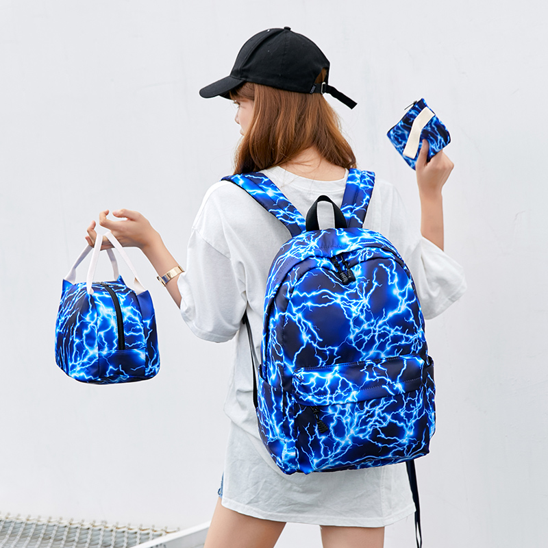 Fengdong Schooltassen Voor Tienermeisjes Mode Multifunctionele Tas Set Waterdichte Nylon Schooltas Kinderen School Rugzak Set