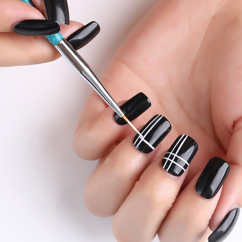 Nail Art DIY Tips Acrylic Drawing Painting Striping UV Gel Pen Nail Art Brush Set Dotting Polish Liner Manicure Tools