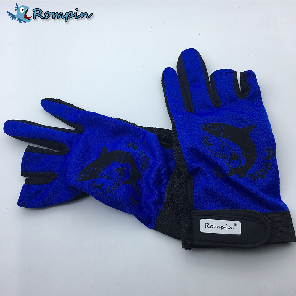 Rompin anti slip duurzaam vissen handschoenen 3 cut vinger Buitensporten Antislip Cyling