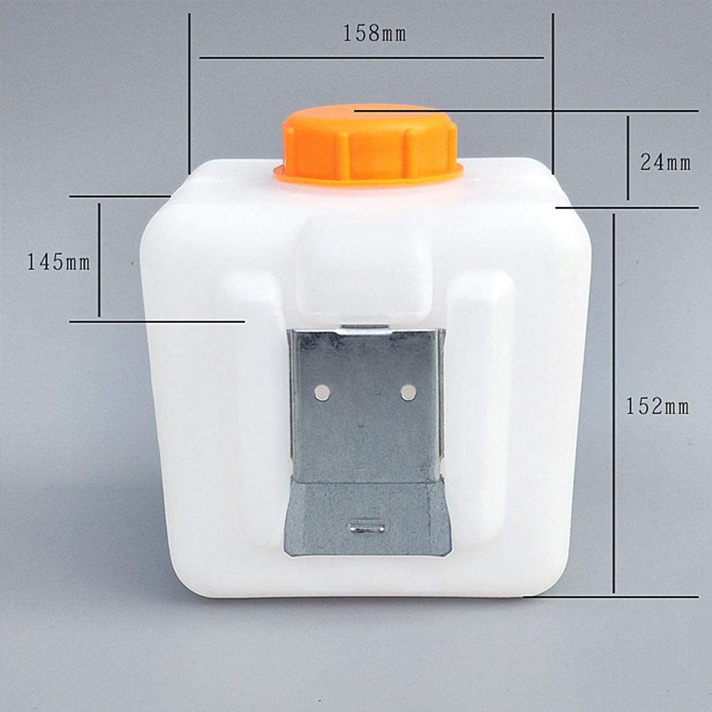2.5L Plastic Parking Heater Fuel Tank With Oil Nozzle Adapter + Metal Panel + Screws Set For Webasto Eberspacher Car Heaters