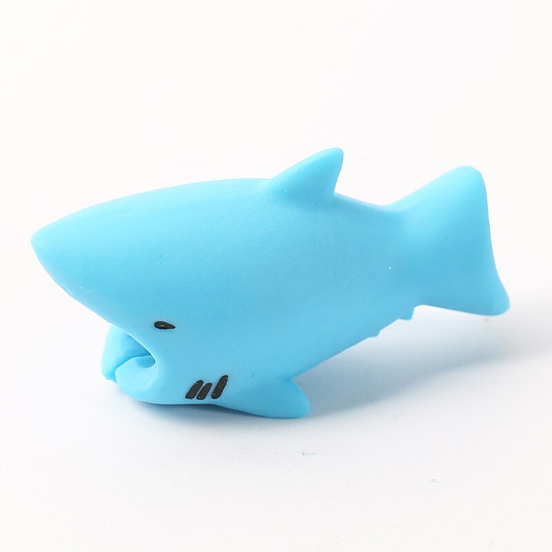 1pc Cute Animal Bite USB Cable Protector Desktop Organizer Kawaii Stationery Home Office Supplies Desk Accessories: D