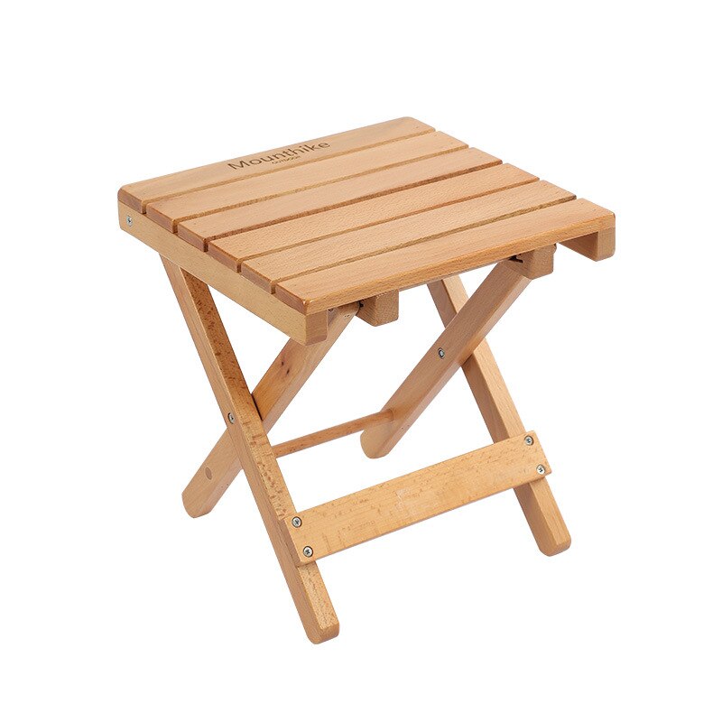 Spring Autumn Outing Foldable Wood Chair Finshing Camping Chair Solid Wood Beech Small Bench Small Maza Beech Small Chair Stool