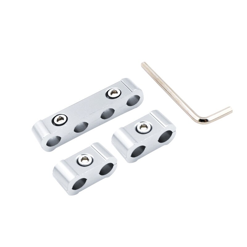 4Pcs/Set Car Spark Plug Electrical Wire Clamp Separator Line Ignition Cable Clip Auto Decoration 8MM/9MM/10MM Car Accesssories: Silver
