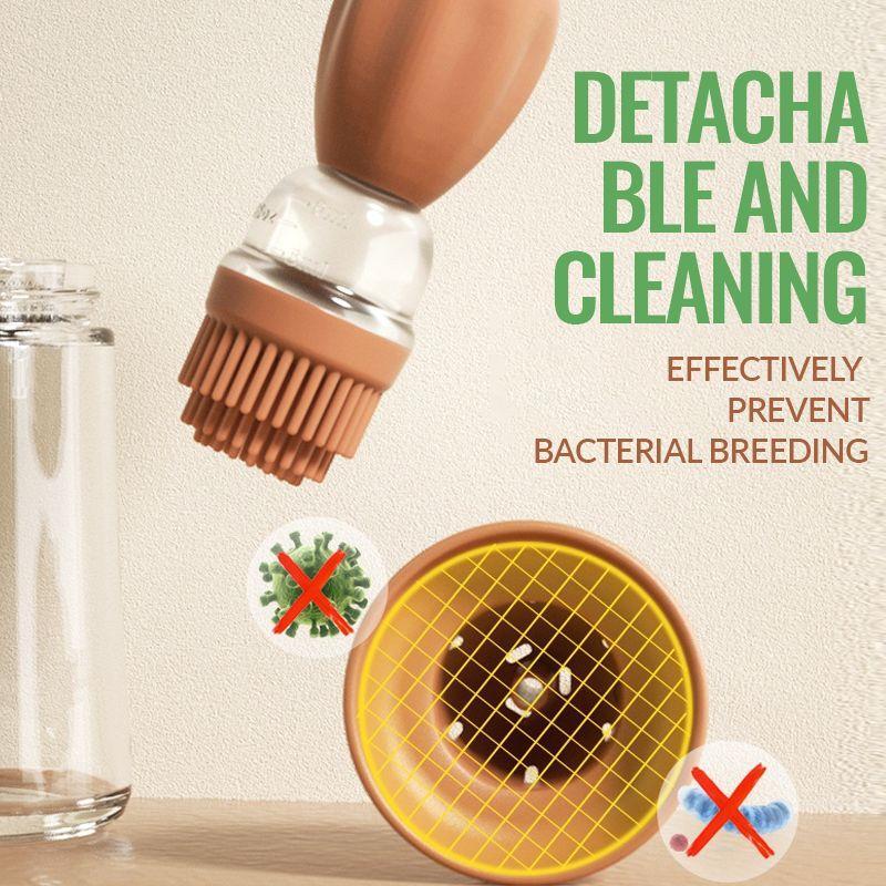 150ml Kitchen Oil Bottle Silicone Glass Oil Container With Brush Barbecue Spray Bottle Oil Dispenser For Kitchen Cooking BBQ