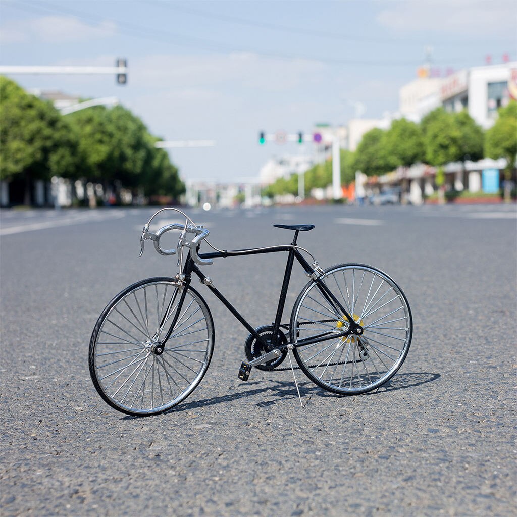 retro 1/6 Fahrrad Modell Metall Fahrrad DIY Bausatz Figuren Heimat Schreibtisch Dekor Handwerk Sammlungen für Erwachsene freundlicher