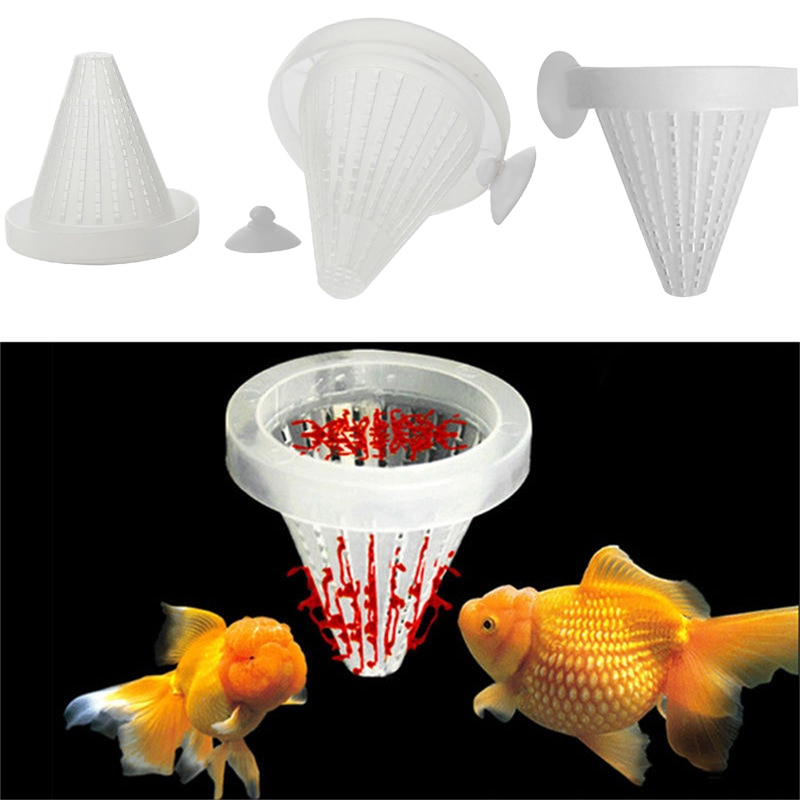 4x akvarium röd maskmatare konmatning för fisketank ängelfisk diskusfisk