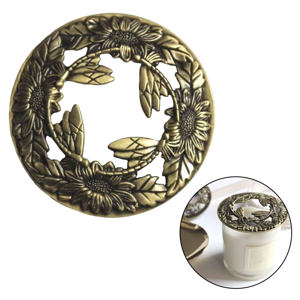 Exquisite Zinc Alloy Candles Topper Candle Sleeves Accessories Home Decor: Dragonfly