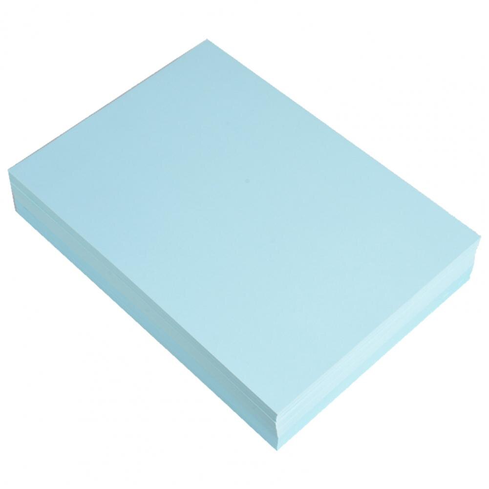 Papier à copier, 100 pièces/ensemble, festif, toucher, sans odeur, bricolage, usage double face, papier artistique pour le bureau: Light Blue