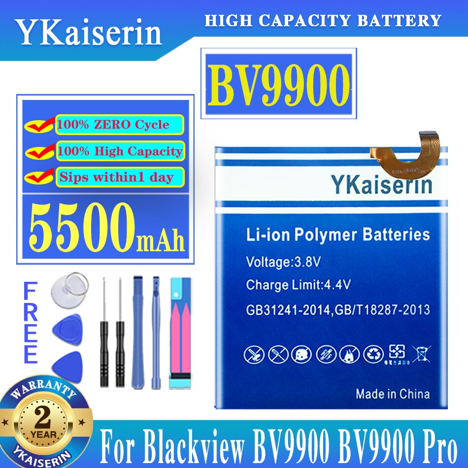 Ykaiserin Batterij Voor Blackview BV9800/BV9800 BV9900 BV9000 Pro BV9600 Batterijen Voor Blackview DK014 626479P Batterijen Track No: BV9900