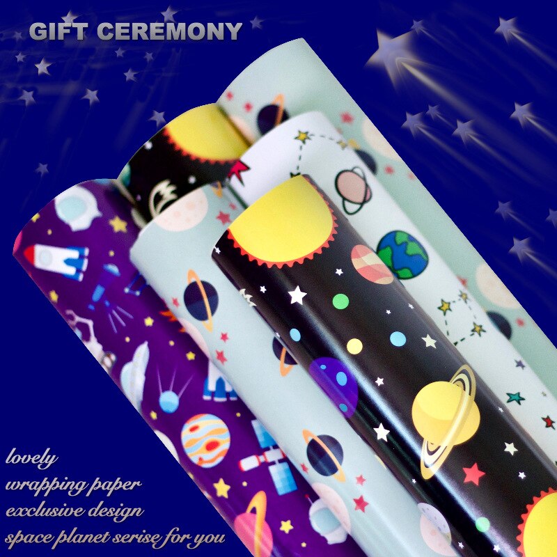 Galaxy Wrapping Paper Gradient decoration paper luxurious ombre Christmas series Wedding wrapping paper