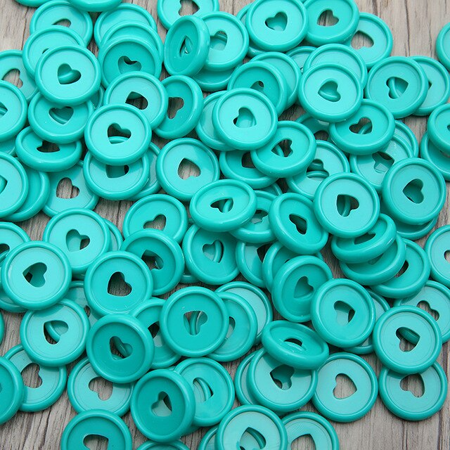 24Mm Od Paddestoel Gat Plastic Boek Ring Ring Losbladige Binding Ring-Schijf Schotel Plaat Gesp: Emerald