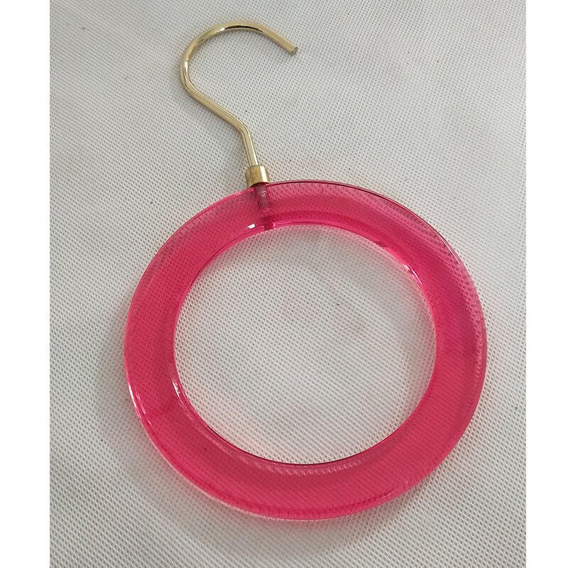 Transparant Acryl Sjaal Loop Haak Kleding Winkel Garderobe Zijden Sjaal Clip Hanger Haak S Haak Opbergrek Stropdas Sjaal Rack: red 10cm