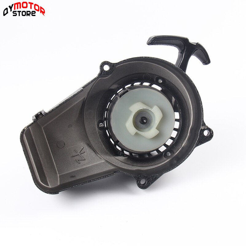Arrancador de aleación de aluminio fácil de arranque por cuerda, volante de inercia con garra para Mini Moto Dirt Bike crossser ATV Quad, 47cc, 49cc, de bolsillo, novedad