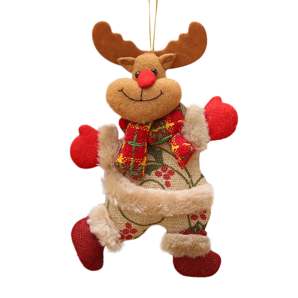 Kerst Hang Decoratie Kerstmissneeuwman Boom Opknoping Ornamenten Kerstman Elanden Rendieren Speelgoed Doll Hang Decoraties #40: C