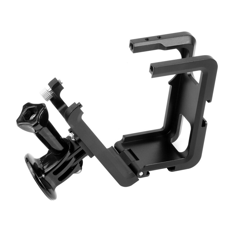 Camera Housing Case Shell with Adapter, Aluminum Alloy Frame Compatible for DJI Osmo Action Camera Protective Bracket