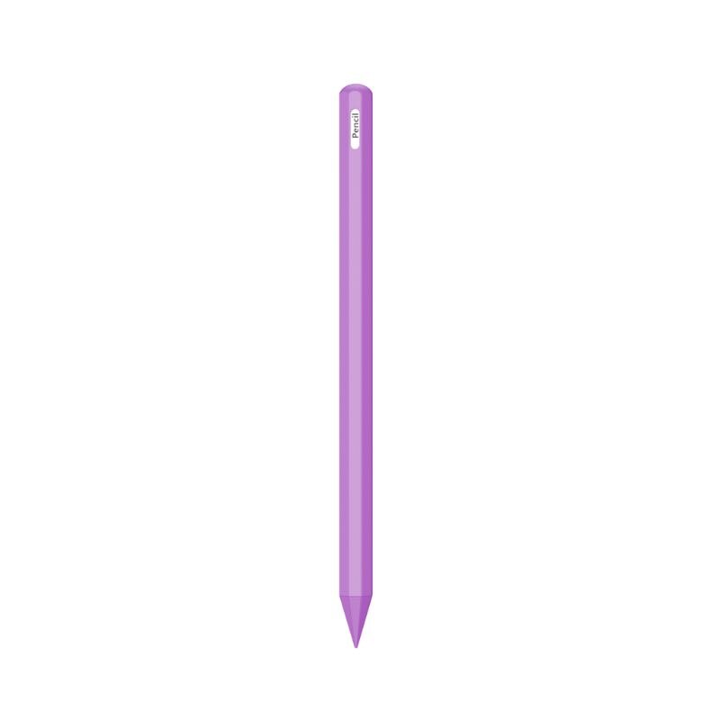 Custodia in Silicone per Apple Pencil custodia protettiva di seconda generazione custodia protettiva per ipad 2 Grip per ipad Pro 11 12.9 pollici 2018: light  purple