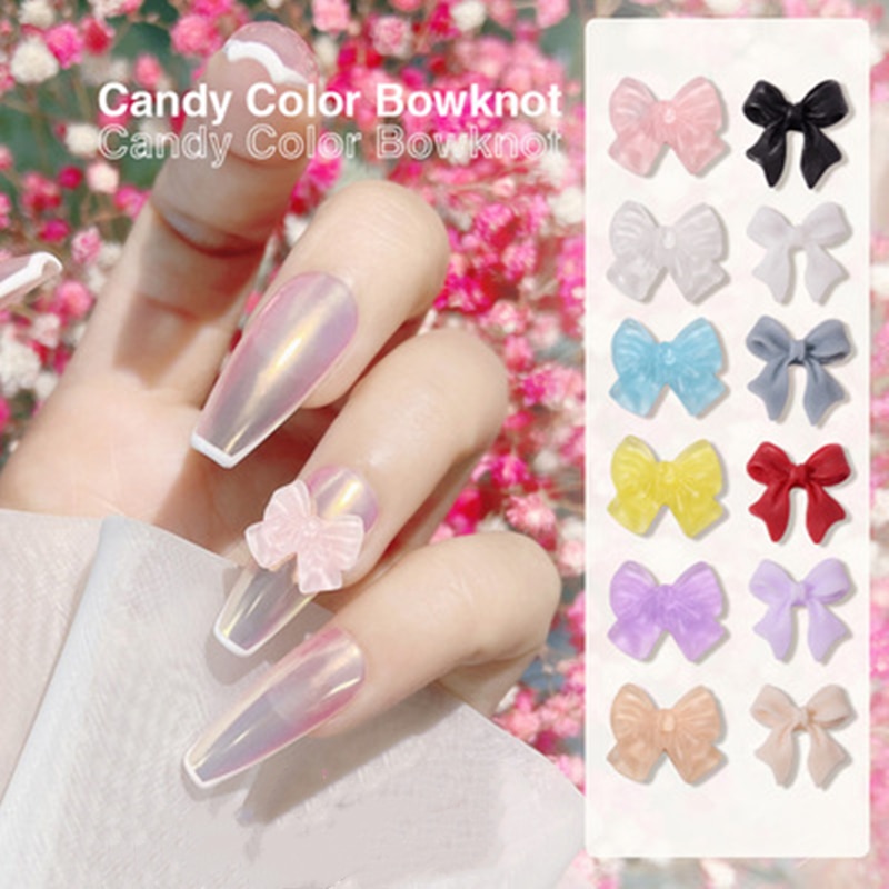 30Pcs 3D Nail Art Vlinder Decoratie Onderdelen Nail Kristallen Boog Japanse Strass Nagel Benodigdheden Gel Polish Accessoires