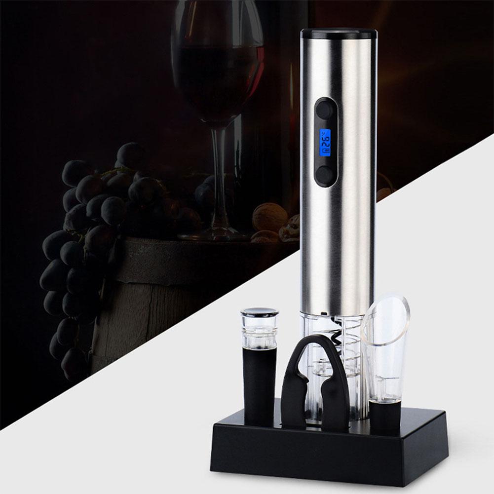 Elektrische Wijn Opener Elektrische Automatische Wijn Flesopener Automatische Kurkentrekker met Oplaadstation voor Bar Keuken Benodigdheden