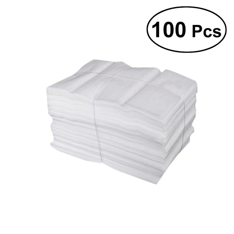 100 stuks schuimfolie epe gecoate parelkatoenen schuimzak schokbestendig en onbreekbaar schuimzakjes -25 x 30cm( wit)