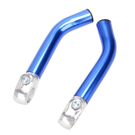 West Fietsen Aluminium Rest Stuur Bike End Bars Fietsen Handle Bar Extender Universele Anti-Slip Mtb Fiets End grips: Blue