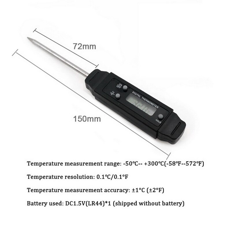 Kitchen electronic digital liquid thermometer barbecue milk cooking baking temperature food thermometer kitchen tool