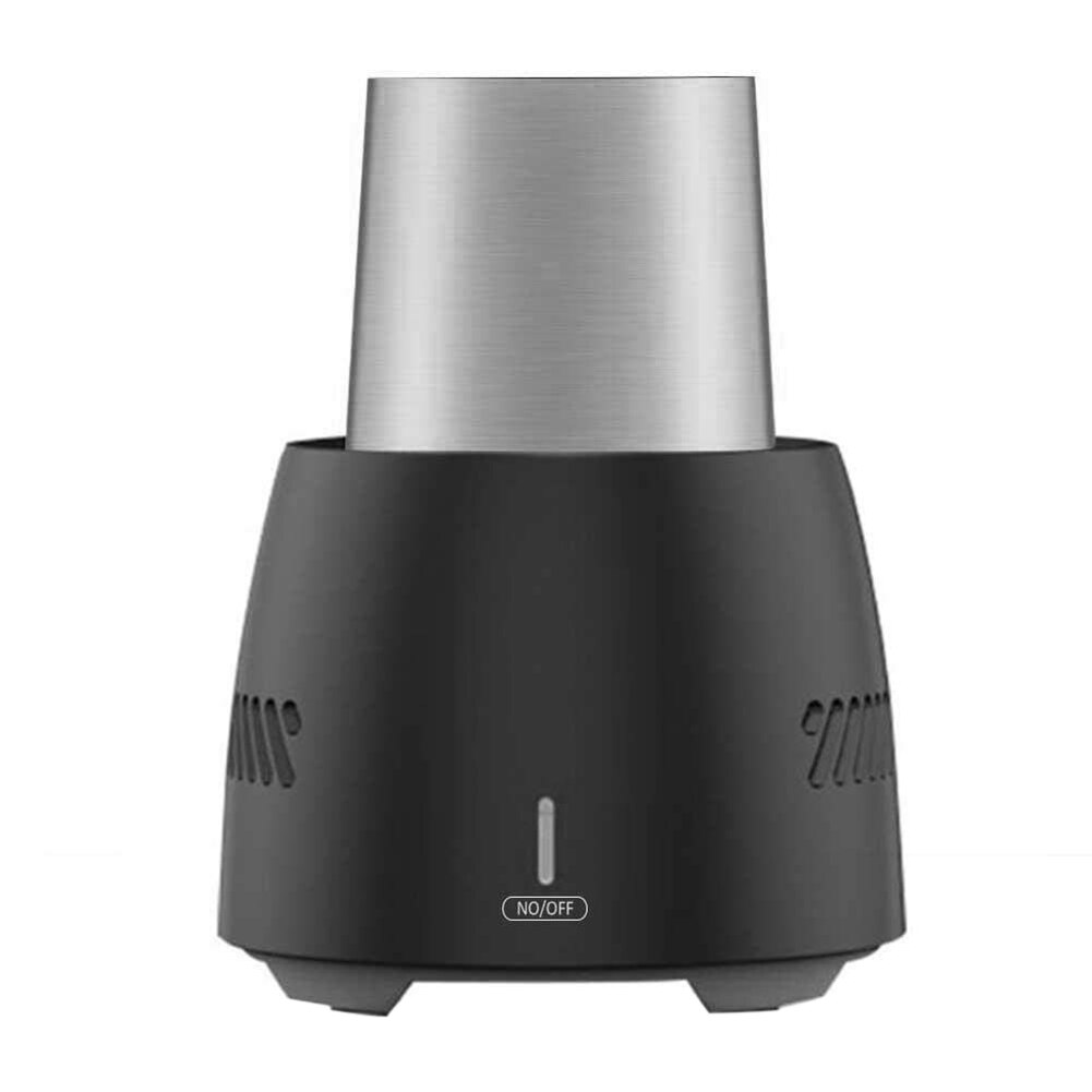 Summer Portable Fast Cooling Cup Electronic Refrigeration Cooler For Beer Wine Beverage cooling cup cold drink bar tool: Black EU Plug