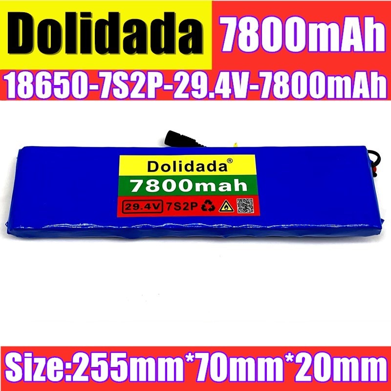 18650- 24V 7.8Ah 7S2P 18650 Battery li-ion battery 7800mah 29.4v electric bicycle moped /electric not include the charger