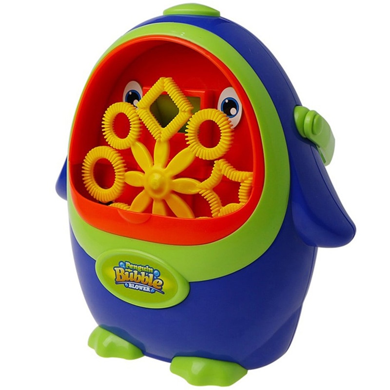 Tragbare Pinguin Form Automatische Blase Maschine Blase Blasen Seife Blasen Für Party Im Freien Blasen Maker Spielzeug Kinder