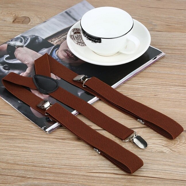 Tirantes ajustables para adulto correas para mujer Y hombre tirantes elásticos con Clip 3 Clip pantalones tirantes correa de boda cinturón de: 3