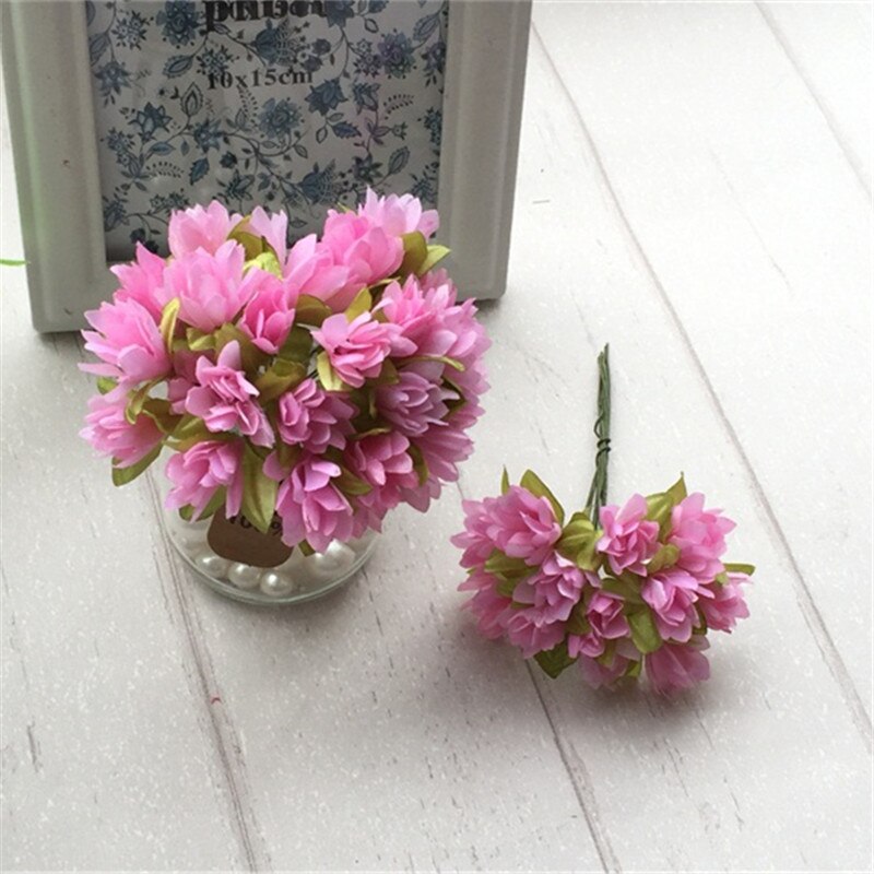 24pcs/lot 2cm Silk Scrapbooking Mini Rose Artifici... – Grandado