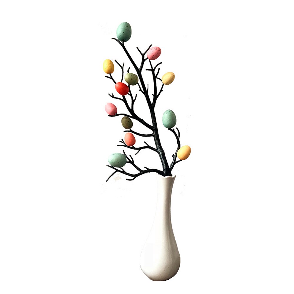 Pâques oeuf arbre décor branche avec peinture oeufs printemps fête fournitures maternelle décoration maison ornements bricolage artisanat