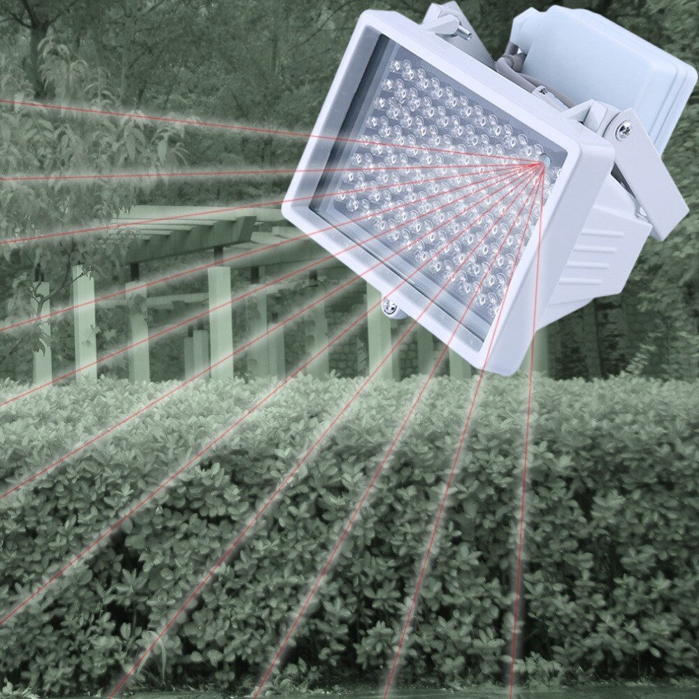 60m 96 LEDs 12V 60m Night Vision IR Infrared Illuminator Light Lamp LED Auxiliary Lighting Waterproof For Security CCTV Camera