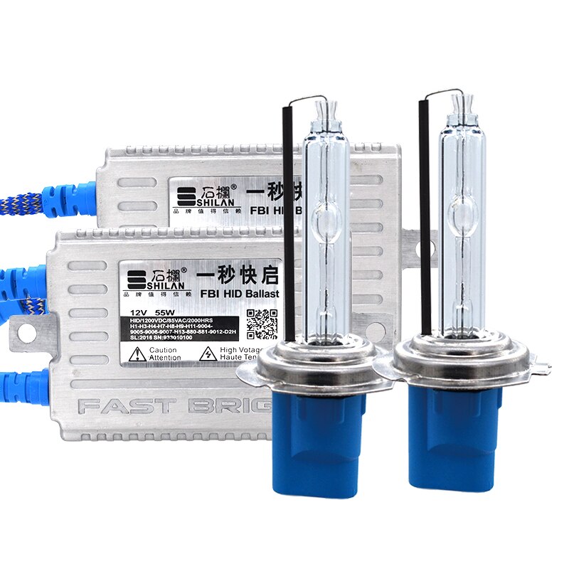 SKYJOYCE-Kit de bombilla de Xenón HID de 55W, rápido y brillante, Kit de xenón H7 H1 9005 9006 H11 5500K, bombilla HID del FBI 55W, Kit de balasto HID de arranque rápido